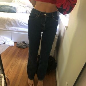 Revice navy “Prince” straight leg jeans